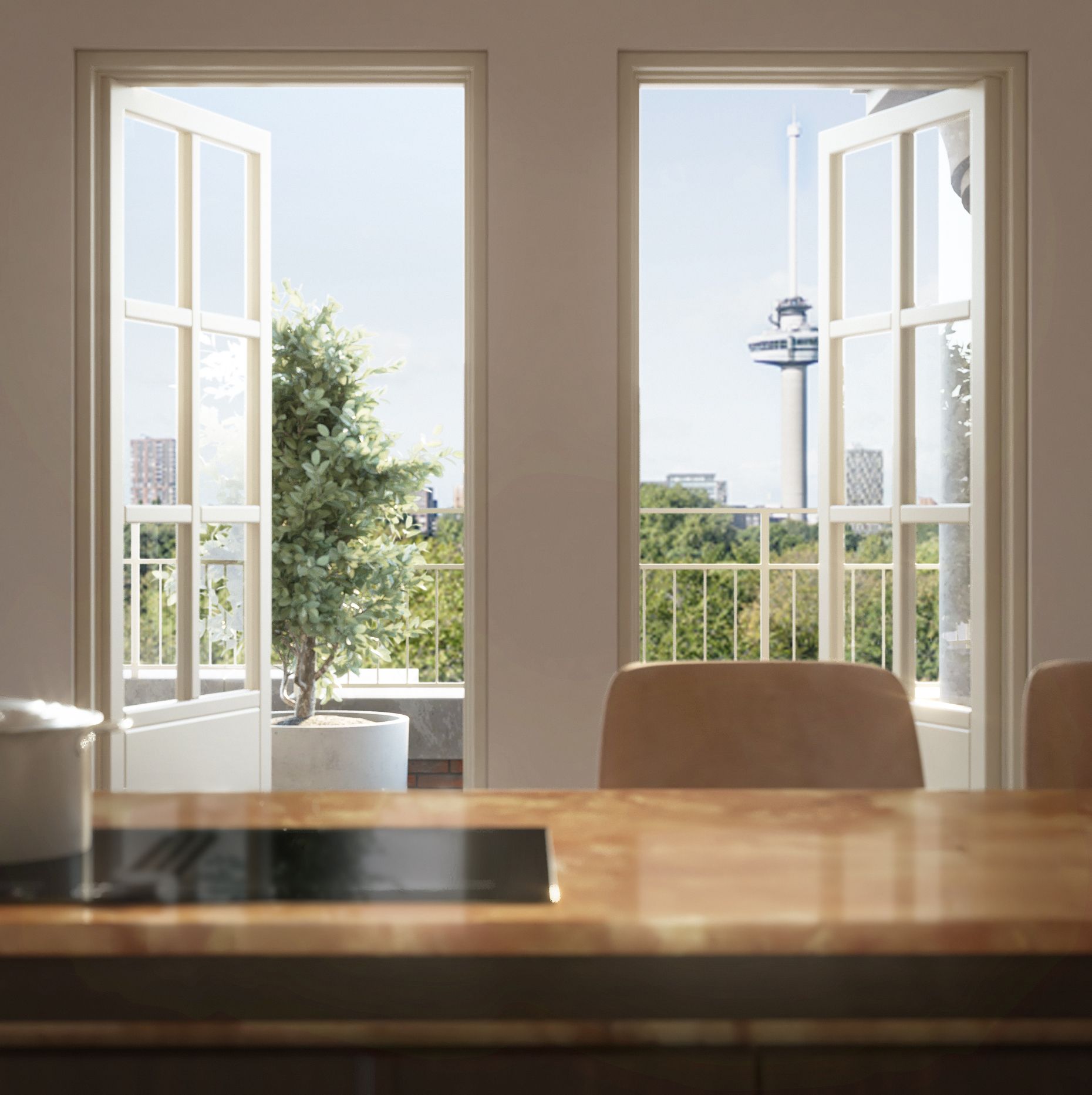 The serenity of the Park,<br>the rhythm of the city